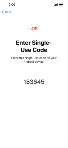 Follow the instructions on the screen and in the 'Move to iOS' app to transfer the content from the Android phone to your phone and set up your phone and prepare it for use.
