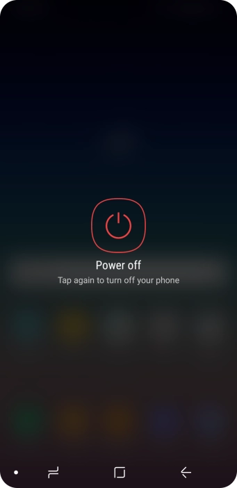 Press Power off.