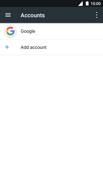 Press Add account.