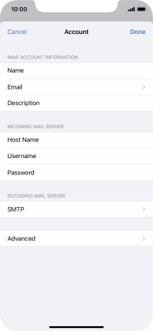 Press SMTP.