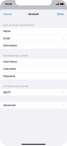 Press SMTP.