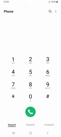 Press the menu icon.