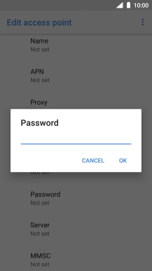 Key in password and press OK.