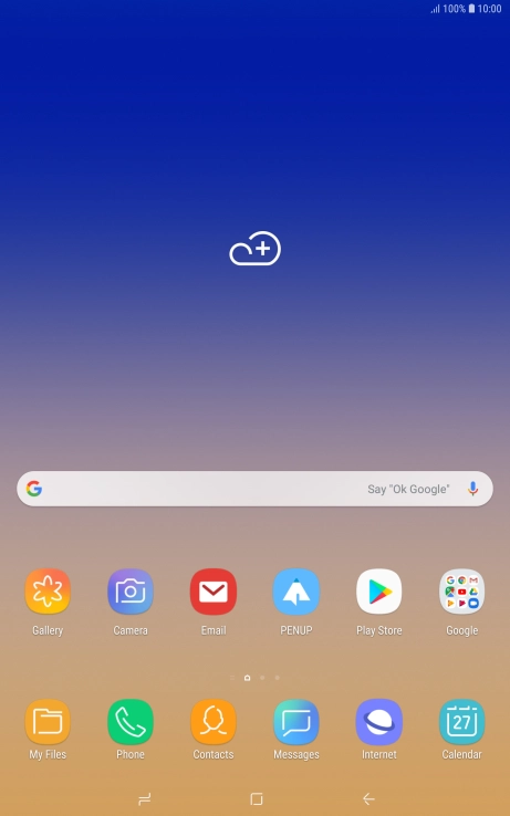 Slide your finger downwards starting from the top of the screen.