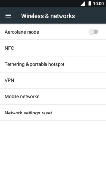Press Tethering & portable hotspot.
