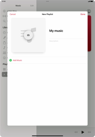 Press Add Music.