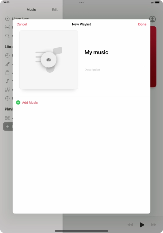 Press Add Music.