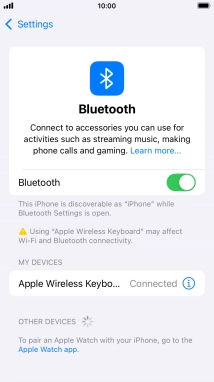Press the Home key to return to the home screen.