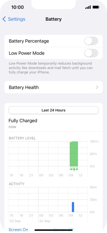 Press the indicator next to 'Low Power Mode' to turn on the function.