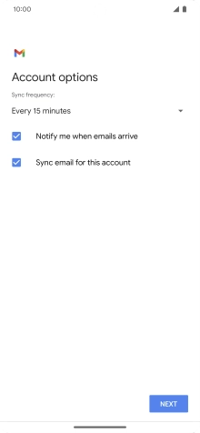 Press the drop down list below 'Sync frequency:'.