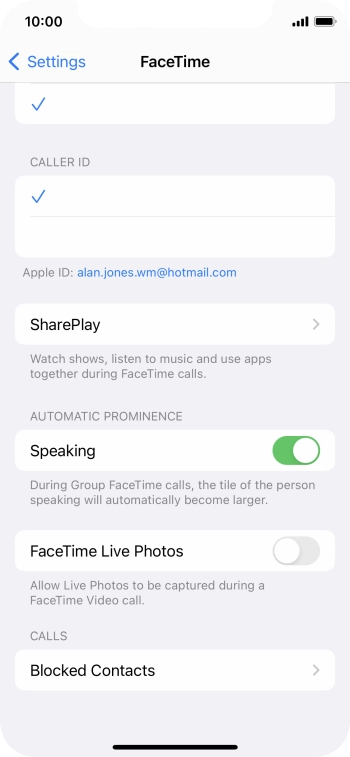 Press SharePlay. Press SharePlay.
