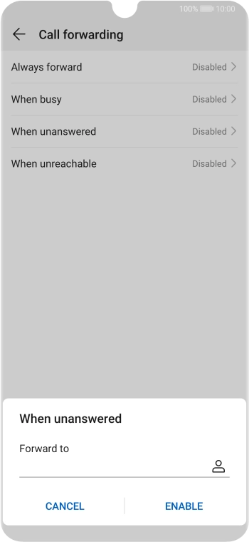 Key in 901 and press ENABLE.