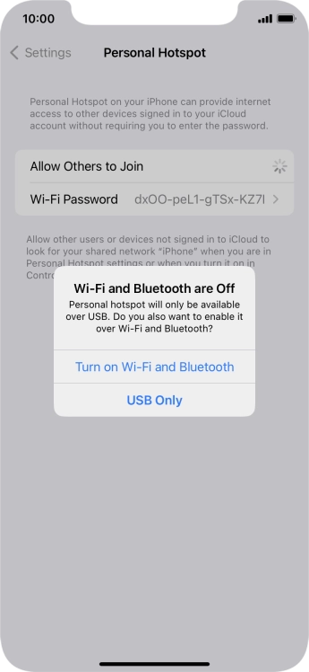 If WiFi is turned off, press Turn on Wi-Fi and Bluetooth.