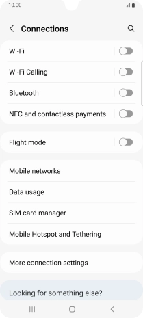 Press Mobile networks.
