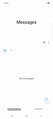 Press the menu icon.