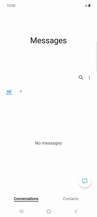 Press the menu icon.