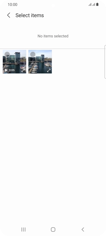 Press the required picture. Press the required picture.