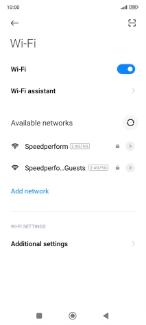 Press Wi-Fi assistant.