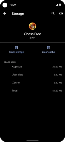 Press Clear cache.