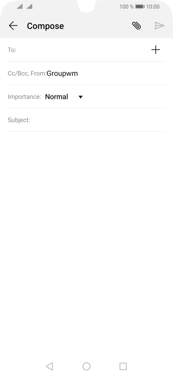 Press the field next to 'To:' and key in the first letters of the recipient's name.