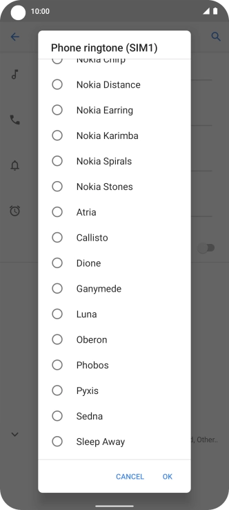 Press the required ring tones to hear them.