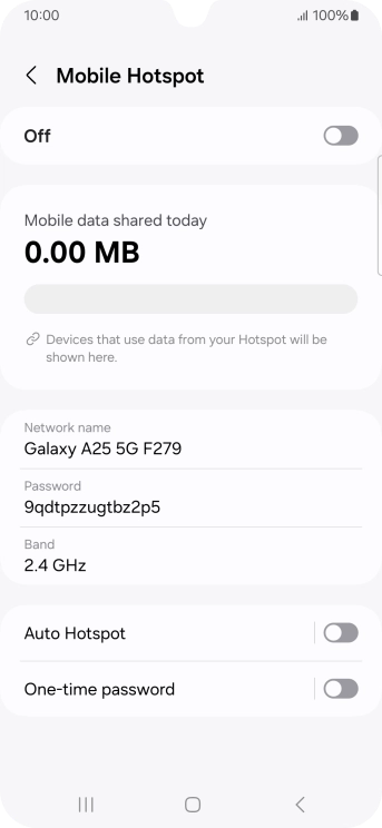 Press Network name.