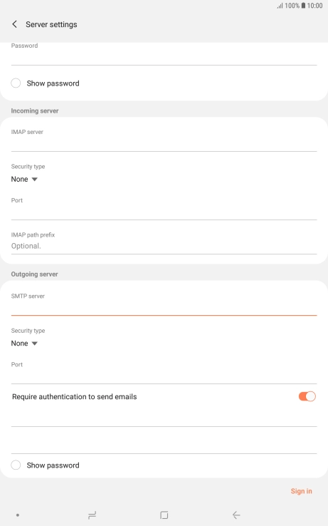 Press the drop down list below 'Security type'.