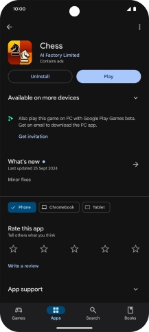Press Uninstall.
