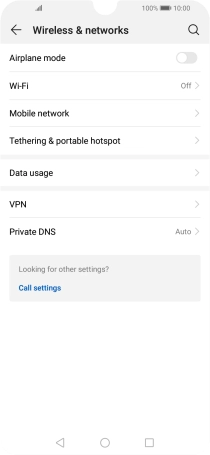 Press Data usage.