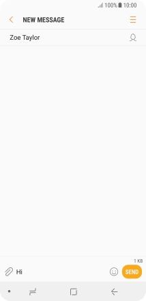 Press the attachment icon.