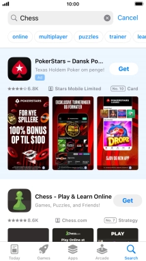 Press the required app.