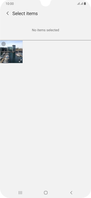 Press the required picture. Press the required picture.