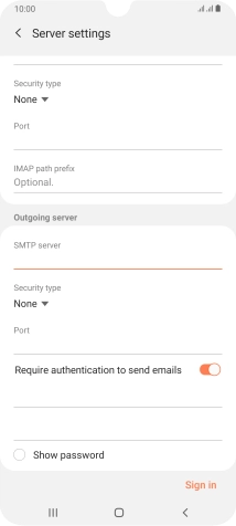 Press the drop down list below 'Security type'.