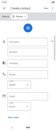 Press the address book drop down list.