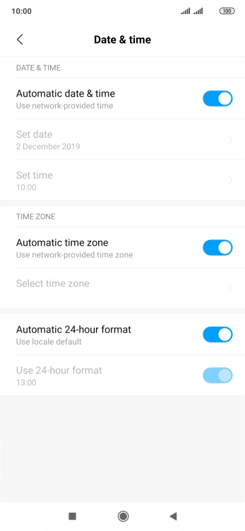 Press the Home key to return to the home screen.