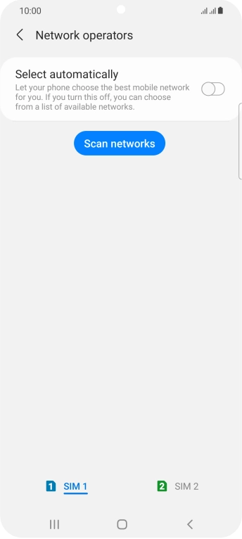 Press the indicator next to 'Select automatically' to turn on the function.