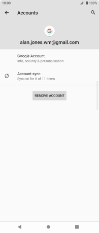 Press Account sync.