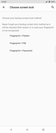 Press the required phone lock code and follow the instructions on the screen to create an additional phone lock code.