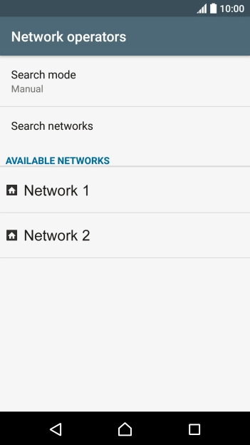 Press Search mode.