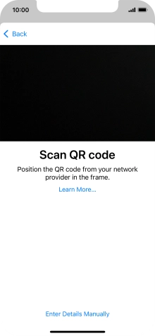 Place the QR code you've received inside the phone camera frame to scan the code.