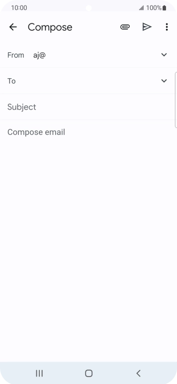 Press the field next to 'To' and key in the first letters of the recipient's name. Press the field next to 'To' and key in the first letters of the recipient's name.