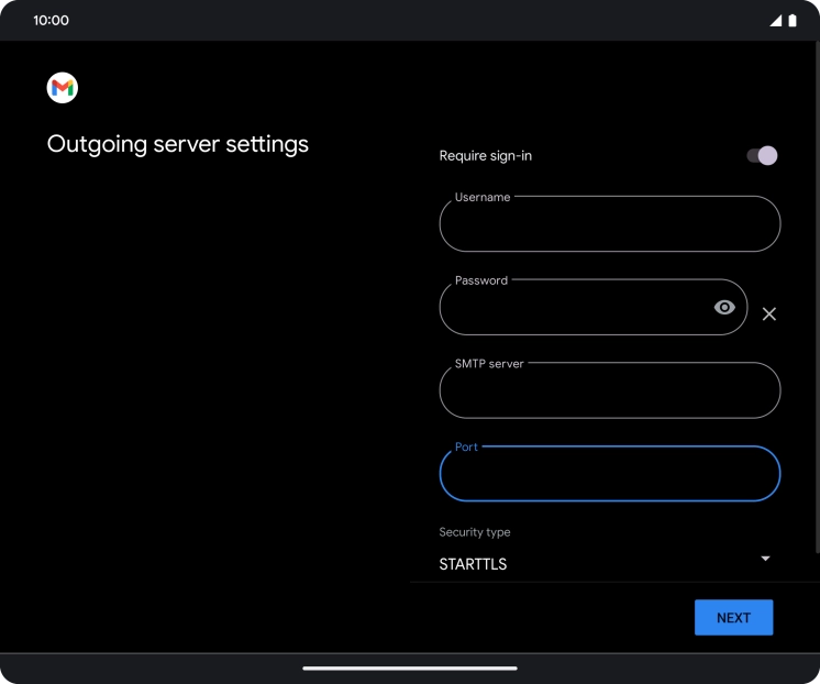 Press the drop down list below 'Security type'.