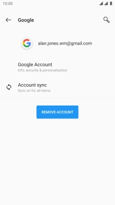 Press Account sync.