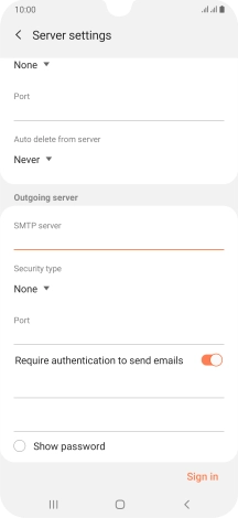 Press the drop down list below 'Security type'.