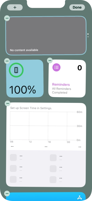 Press the add icon. Press the add icon.