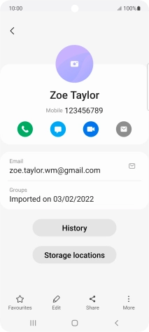 Press the call icon.
