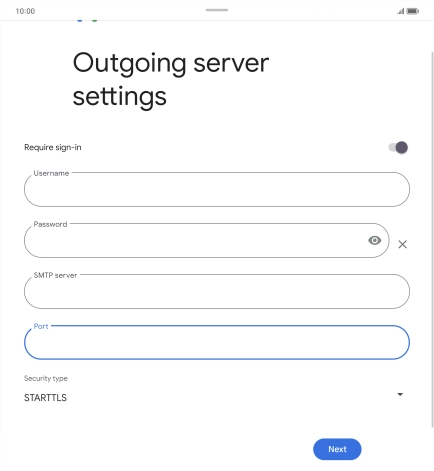 Press the drop down list below 'Security type'.