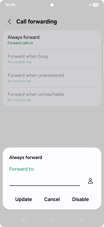 Press Disable.