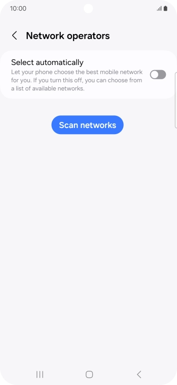 Press the indicator next to 'Select automatically' to turn on the function.