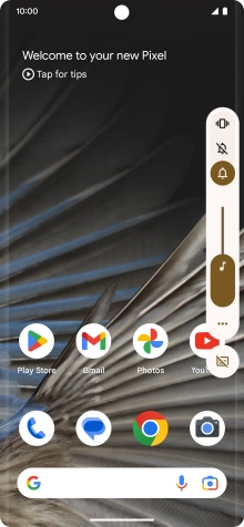 Press the silent mode icon to turn on the function.